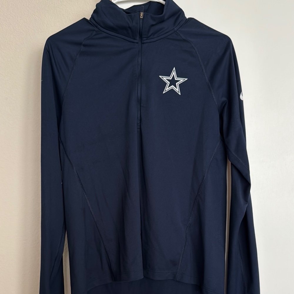 Nike Navy Long Sleeve Pullover with Star Logo